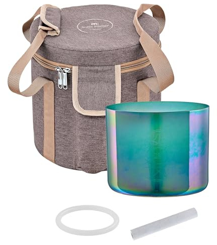 Essence Solfeggio Crystal Singing Bowl with Mallet, Bag—For Meditation, Sound Healing, Reiki Therapy, Yoga