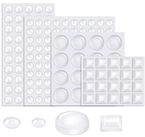 186 Stück gummipuffer selbstklebend Elastische Gummipuffer – Türpuffer,türdämpfer,schranktür dämpfer,anschlagpuffer, Schutzpuffer, Anschlagdämpfer für Türen, Schränke & Möbel (4 Größen)