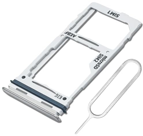 ExtKry Bandeja SIM para Samsung Galaxy A52/A52s,Blanco | Calidad original bandeja de tarjeta SIM bandeja para SIM bandeja ranura SIM bandeja tarjeta SIM con aguja eyectora.