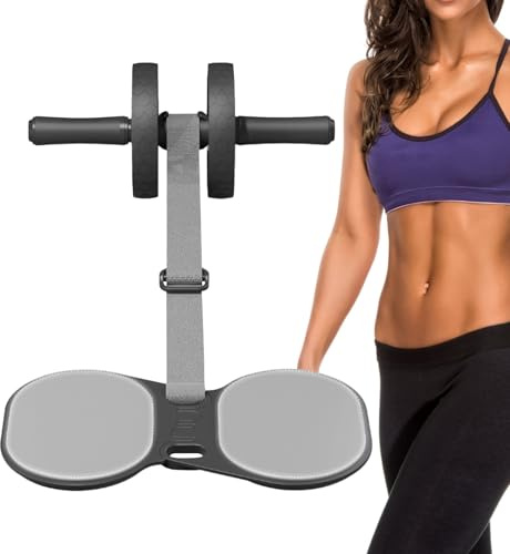 Roues d'exercice pour ABS - Roue d'exercice abdominale de 129 x 36 cm avec bande de résistance | Équipement d'entraînement ABS multifonctionnel | Roller d'entraînement de force centrale pour hommes