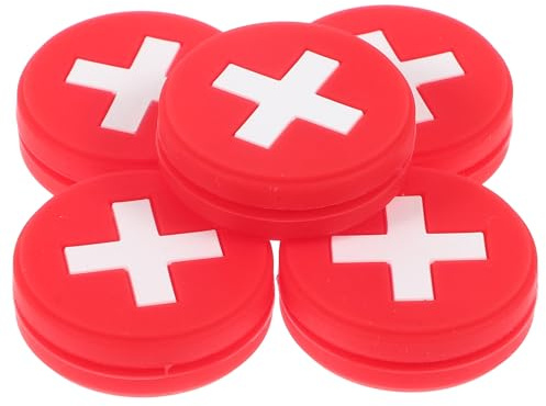 Gogogmee Set da 5 Pezzi Smorzatori di Vibrazioni per Racchette da Tennis in Silicone Design Bandiera Nazionale Antivibrazione Compatto per Comfort Braccio Accessori per Appassionati di
