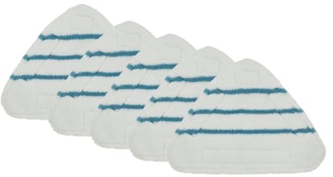 MeevrgR Almohadillas de microfibra de repuesto compatibles con trapeadores de vapor True&Tidy STM-500 y STM-700A, diseño de cabeza triangular, paños reutilizables lavables a máquina, azul, paquete de