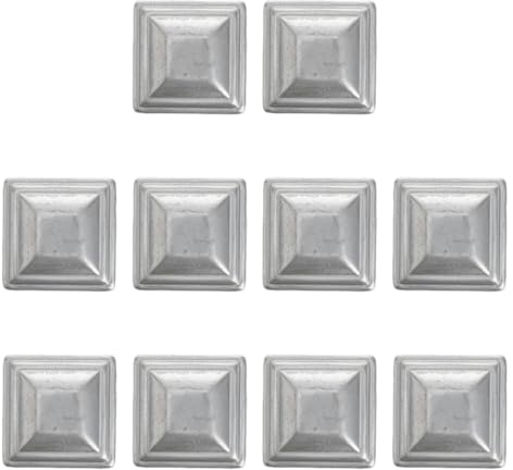FOMIYES 10 Tapas para Postes de 5X5 Hierro Resistentes y Decorativas para Columnas de Barrera de Tráfico y Marcos de Puertas, Cubiertas Cuadradas para Exterior el Año