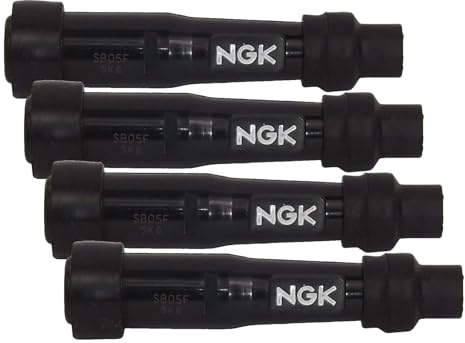 NGK 8080 Conector bujía de encendido negro (Paquete de 4)