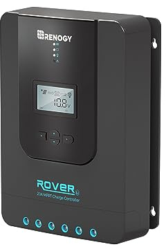 Renogy 20A 12/24 V MPPT Solarregler Solarmodul Laderegler mit LCD-Bildschirm