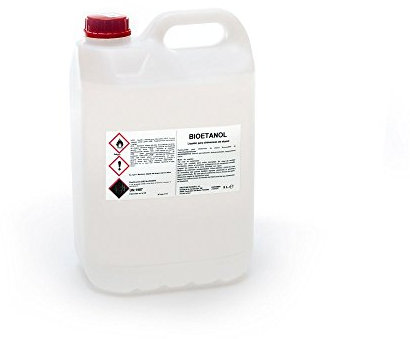 FIRSTLINE Combustible Líquido Bioetanol 99,5% Origen Vegetal 5L Sin Olor ni Humo, para Estufas y Chimeneas