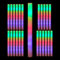 Relaxdays Leuchtstab LED 12er Set, Blinkstäbe, Leuchten in 3 Modi, Schaumstoff, Batterien inklusive, Partystab, weiß