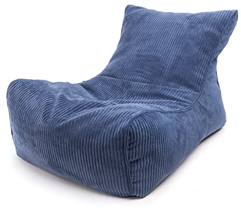 Ecopuf Sitzsack Cord - Sitzsäcke - Bean Bag - Sitzsack mit Füllung zum Kinderzimmer und zum Wohnzimmer - für Erwachsene und Kinder