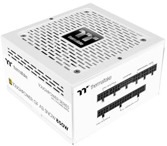 Toughpower GF A3 850W | PC-ATX-3.0-Netzteil | PCIe Gen 5.0 | 80-Plus-Gold | voll-modular | leiser 140 Lüfter | EU Zertifiziert | Snow Edition