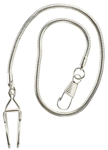 PACKOVE Taschenuhrenkette Taschenuhr-Hängeketten Silbernes Tanktop Taschenkettenzubehör Herrenweste Antike Uhrenketten Taschenuhrenkette Edelstahl Herrenmetall