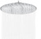 1 pommeau de douche rond, en acier inoxydable, tête de douche à effet pluie, réglable à 360°, auto-nettoyant, étanche, douche de tête (20,32 cm)