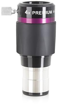 Telescope Magnifier, 2X/3X/4X/5X Extender Barlow Apocromatismo Lente Barlow De 4 Elementos For Oculares De 1,25,Parts(4X)