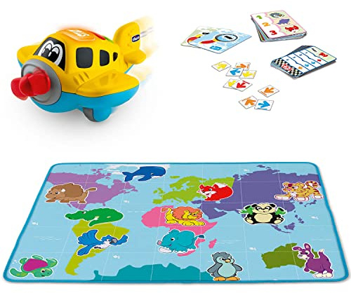 Chicco Tappeto Gioco Bambini Educativo Le Avventure di Capitan Cody Edu4You, Introduce alla Programmazione e al Coding, Tappeto Cameretta Bambini Morbido, Maxi 110x80 cm - Giochi Bambini 2-6 Anni