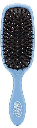 Wet Brush Shine Enhancer Paddle Brush, Sky - Hair Detangler Brush with Ultra Soft Bristles, Infused With Natural Argan Oil, Shiny Detangle & Smooth Hair, Wet or Dry, For All Hair Types