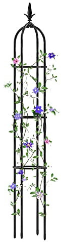 RADAAB Obélisque de Jardin en Treillis, 120cm160cm180cm Hauteur，Treillis De Jardin en Métal pour Plantes grimpantes, Roses et Plus Encore (Size : 35cm Dia. x180cm H)