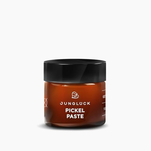 JUNGLÜCK Pickelpaste - Vegan | Cremige Zink Paste gegen Pickel und Unreinheiten | Anti Pickel Creme für das Gesicht wirkt punktuell, hautberuhigend und entzündungshemmend | Spot Treatment