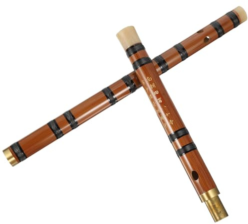 Alasum Flauta de Bambú Antigua Flauta Portátil para Principiantes Instrumento Chino de Estilo Clásico para Practicar Música Casa o Viajar