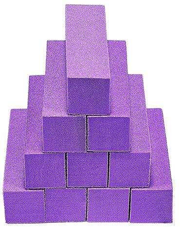 Blocchi di file a 4 lati in spugna per unghie, levigatura, levigatura, lucidatura, strumenti artistici per manicure, 10 pezzi