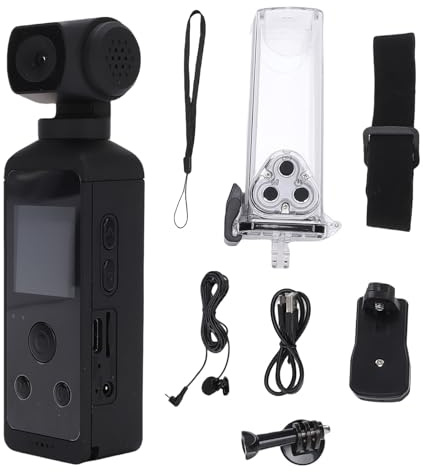 Zunate Action Camera, 4K Anti Shake WiFi Video Camcorder med 1,33 Tum Skärm, 30 Meter Undervattensät Handhållen Kamera, för Utomhusäventyr Resor