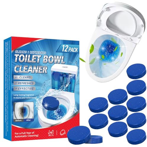 Disincrostante Wc,Pastiglie per WC,12pcs Cleaning Block,Compresse per la Pulizia della Toilette,Pastiglie per la Pulizia del,Disincrostante, Net Tavolette,Rimuove Calcare Odori Sgradevoli