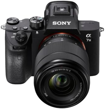 Sony Alpha 7 III cámara mirrorless (Full-Frame) con Objetivo 28-70mm, 24.2MP, 10 fps, estabilización de 5 Ejes y Enfoque automático preciso, Ideal para fotografía versátil y vídeo en 4K, Negro