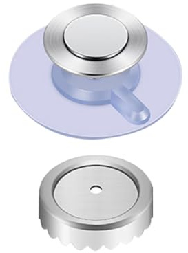 Toyvian Soporte Magnético para Jabón de Baño sin Taladro en Acero Inoxidable Plata, Diseño Moderno y Elegante, Aire Seco para Evitar Jabón Blando, Adecuado para Baño y Cocina