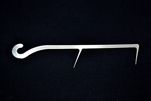 Oxnfeia® Räucherhaken 10 Stück - Fleischerhaken Edelstahl ideal zum Aufhängen, Metzgern, Räuchern, Grillen und Trocknen - Räucherhaken rostfrei, stabil & hochwertig - 12 mm