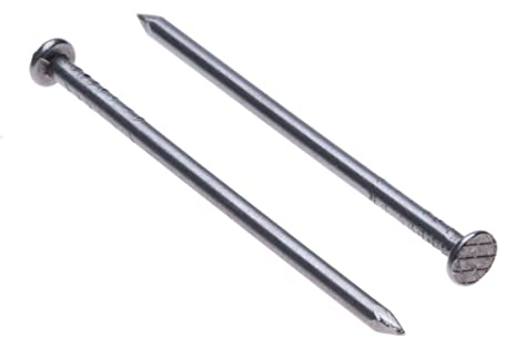 Clavos para Madera Cabeza Redonda Plana (Paquete de 100) Clavo Negro de Alta Resistencia para Bricolaje y Artesanía Decoración de Madera Muebles Tamaño: Longitud 40 mm Diámetro del clavo 2 mm