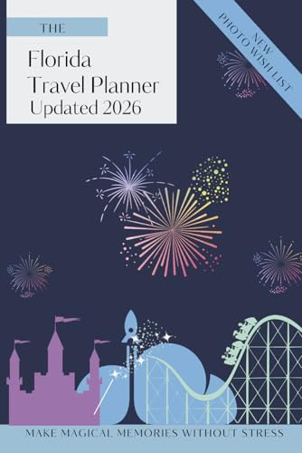 The Florida Travel Planner Blue: Travel Organiser and Journal with 74 coloured pages. | Budget Tracker, Expenses Log, Packing Lists, Crowd Calendar, ... | Perfect for holiday and vacation logging.