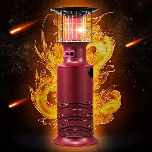 stufa a fungo per interni Stufa A Propano For Esterni, Riscaldatore A Gas Liquefatto A Cilindro A 360°, Lampada Riscaldante Multifunzionale Da Giardino, Stufa A Riscaldamento Regolabile, Commerciale/c