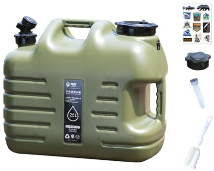 Aymzbd Recipiente de Agua con Grifo, Cubo Resistente, Jarra para Actividades Al Aire Libre, 40x23x34cm 25L
