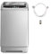 Tymyp Apartment Washing Machine, Automatic Compact Washing Machine Suitable for Household Use, Portable Washer with 24 Hours Washing Appointment, LED Display, Transparent Gray