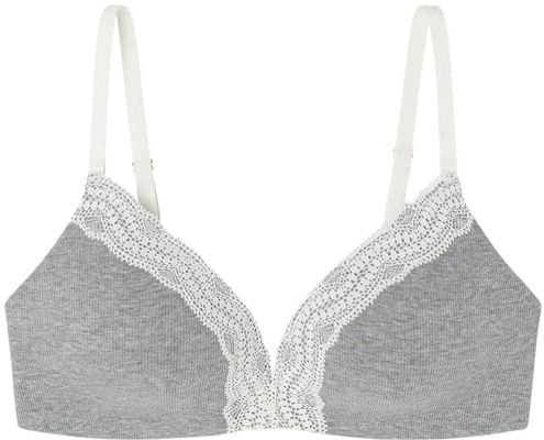Women'secret Sujetador Triangular Acolchado, Gris Claro, 85C