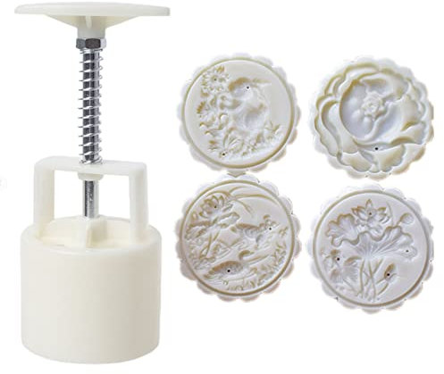 Molde para tartas de luna 75 G, 4 unidades, para manualidades, para mediados de otoño, para fondant, para tartas