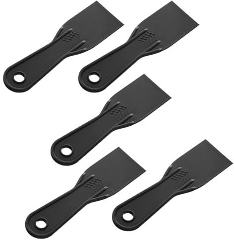 5 Stück Spachtel Kunststoff Malerspachtel 3D Druck Spachtelmesser Schaber Set Wiederverwendbar Leimentfernungsschaber Tapetenschaber Schaber zum Ausbessern von Wandresten Kunststoffspachtel
