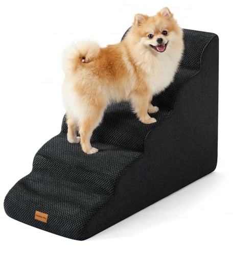 Gardner Pet Escalera para Perros Grade 55cm Alto,5 Escalones-Negro