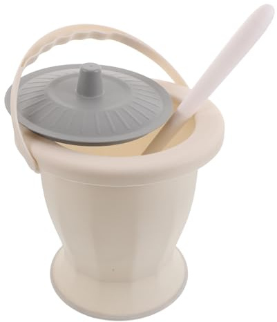 WATIIFUFU Bärbar Vuxenurinoar med Lock och Borste Läcksäker Plast Hinktoalett för Äldre och Gravid Multifunktionell Campingtoalett och Reseurinoar för Hemvård och Sjukhusbruk