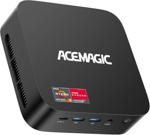 ACEMAGICIAN K1 Mini PC AMD Ryzen R2544(jusqu'à 3,7 GHz),16Go DDR4 512Go SSD