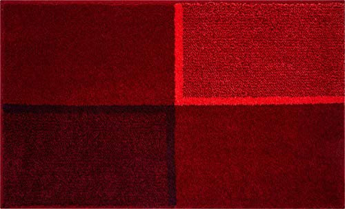 GRUND Badteppich, Acrylic, Rubinrot, 70x120 cm