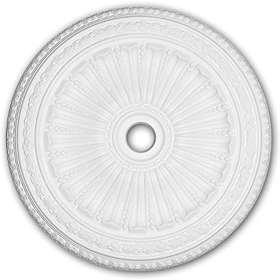 PRO[f]home® - Ceiling Rose 156036 Ceiling Decoration Medallion Rosette Decorative Element Neo-Renaissance Style White Ø 88.7 cm Profhome