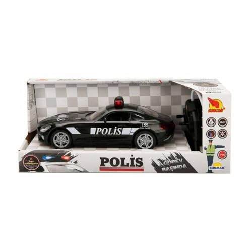 Suncon 20357 Voiture de police télécommandée éclairée 21 cm