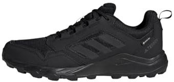 adidas Uomo Terrex Tracerocker 2 Gore-Tex Trail Running Shoes, Core Black/Core Black/Semi Impact Orange, 46 EU