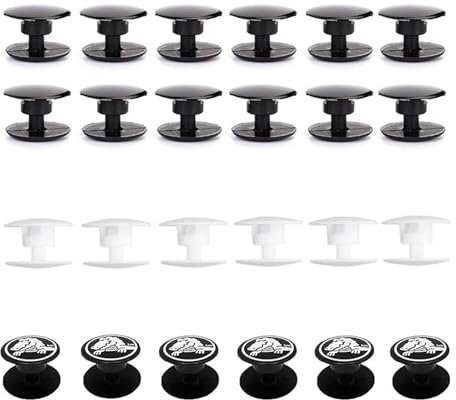 Alriedy Nieten Knöpfe für Crocs 24 Paar Ersatz-Knöpfe und Nieten für Crocs-Stil Schuhe, Einfache Installation und Reparatur, Robustes Design für Langlebigkeit und Dekoration