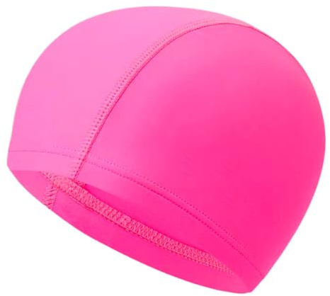 Fabric Swimming Cap Kids Comfortable Elastic Material Swimming Hat Non-slip Fabric Swim Hat Swim Caps for Long and Short Hair