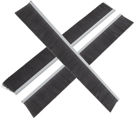 FONDOTIN Striscia Spazzola Sigillante in Nylon 25 CM per Cassette Postali Set da 3 Pezzi Spazzola Antispiffero per Pulizia e Protezione da Polvere e Vento Accessorio per Cassette