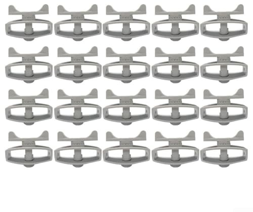 Tensor de valla de alambre portátil con fácil operación, 20 piezas para tensar cables y cuerdas (gris)