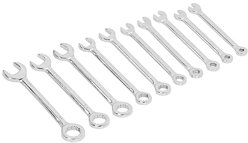 aqxreight 10 PZ Chiave a Cricchetto da 72 Denti Set di Chiavi Combinate Doppie Aperte da 15 Gradi 4‑11 Mm più Utilizzo METALLO Ma Chiave a Cricchetto a da 72 Denti Doppia Aperta da 15 Gradi Doppia