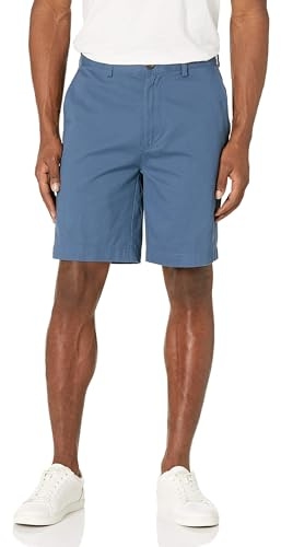 Amazon Essentials Men's Classic-Fit 9 Chino Shorts, Deep Blue, 33