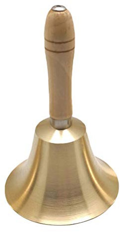 Toyvian Handglocke Messing Weihnachtsglocke Laut Anruf Bell Restaurant Anruf Service Bell Perfekte Braut Hochzeitsglocke