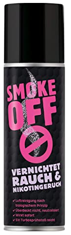 SMOKE OFF Rauchvernichter Turbo Spray - neutralisierendes Geruchsentferner Spray zur schnellen und langfristigen Geruchsbeseitigung von Rauch-, Nikotin- und Brandgerüchen